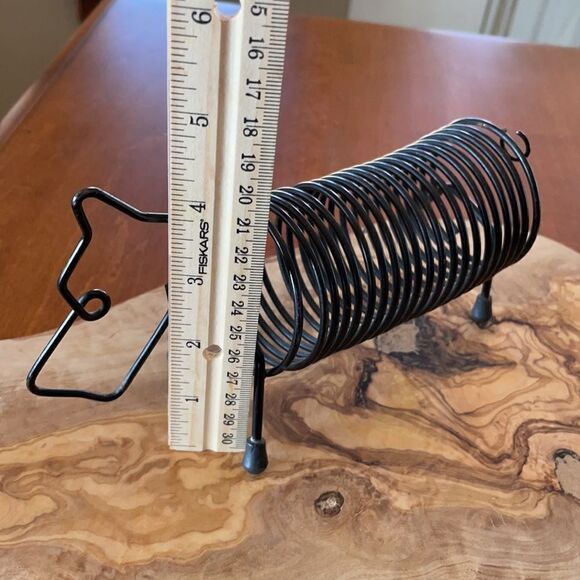 Vintage 1950s Scottie Dog Black Wire Letter Holder - Picture 5 of 5